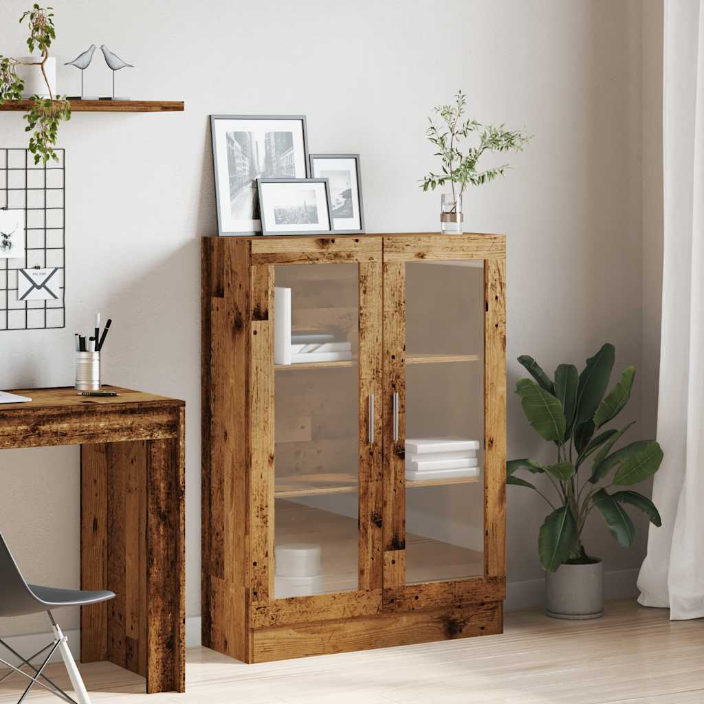 Raamatukapp, vana puit, 82,5 x 30,5 x 115 cm, tehispuit