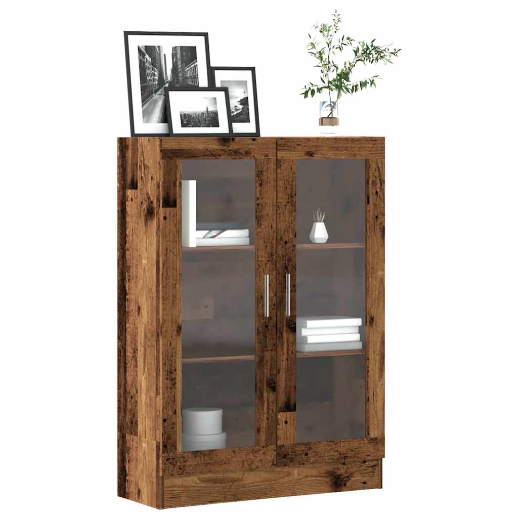 Raamatukapp, vana puit, 82,5 x 30,5 x 115 cm, tehispuit