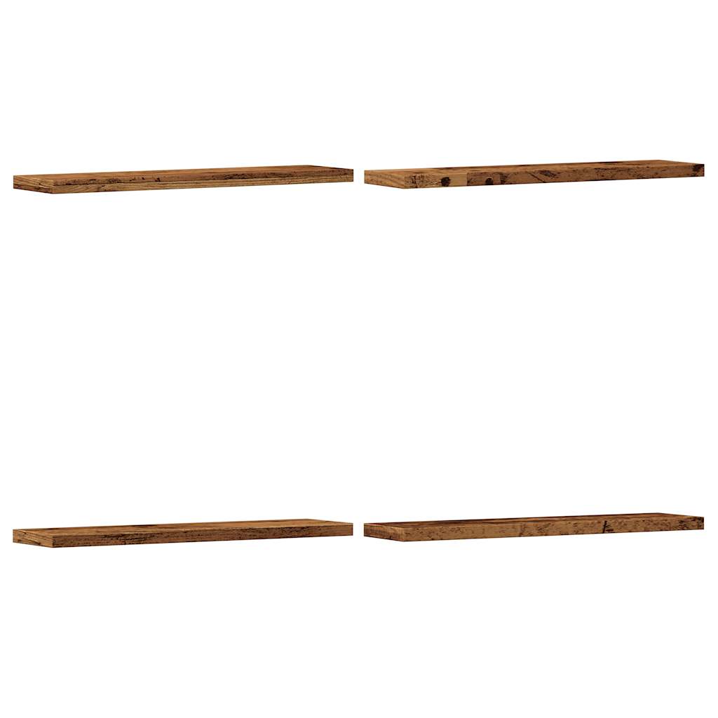 Seinariiulid 4 tk vana puit 40x20x1,5 cm tehispuit