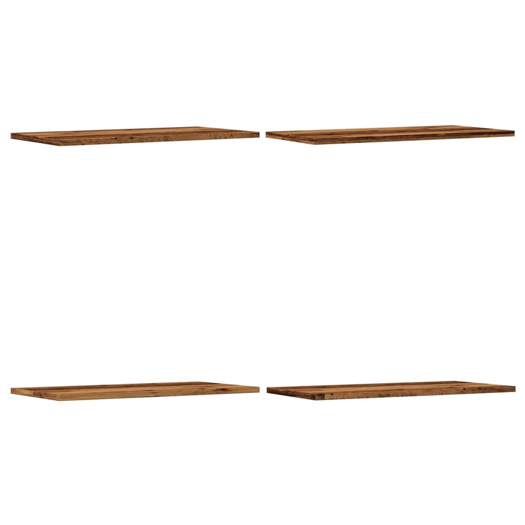 Seinariiulid 4 tk, vana puidu, 60x30x1,5 cm, tehispuit