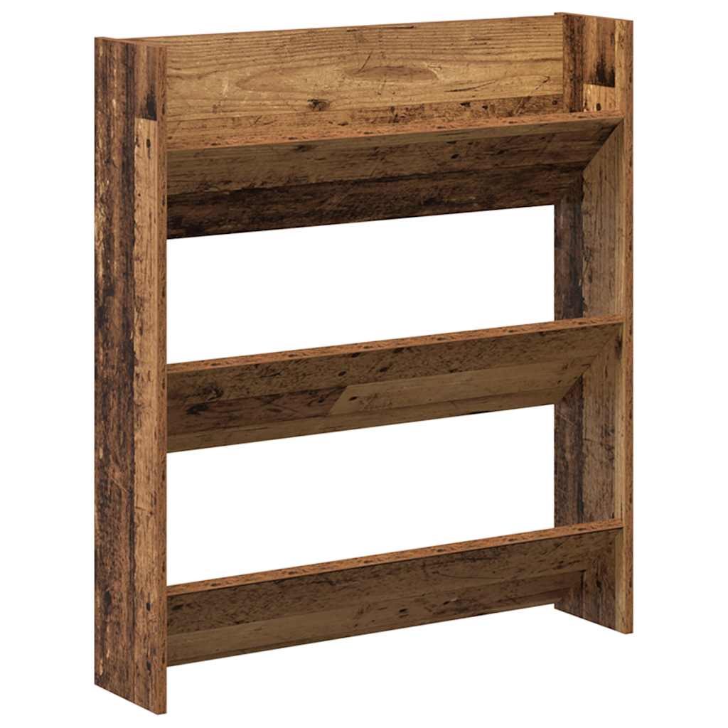 Seinajalatsakapp Vana puit 80x18x90 cm Engineered Wood