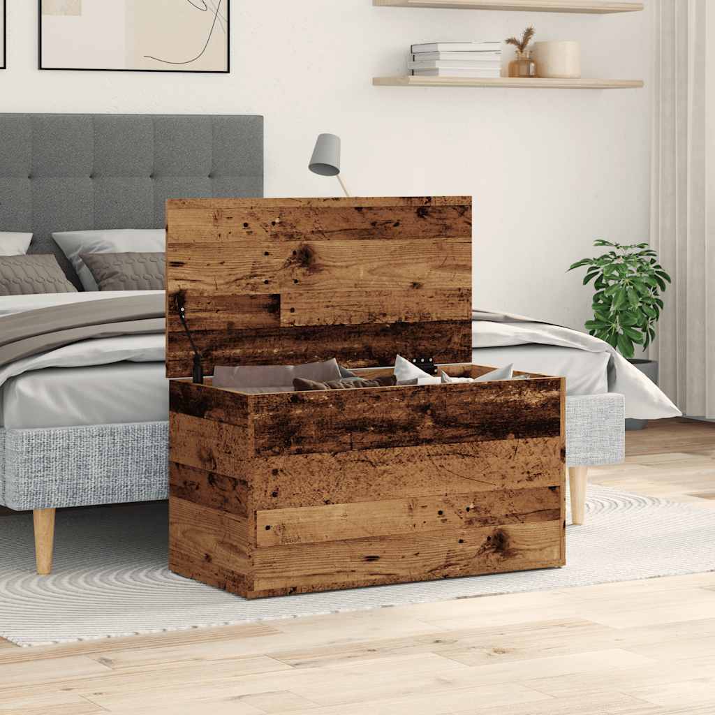 Hoiukast Vana puit 84x42x46 cm Engineered Wood