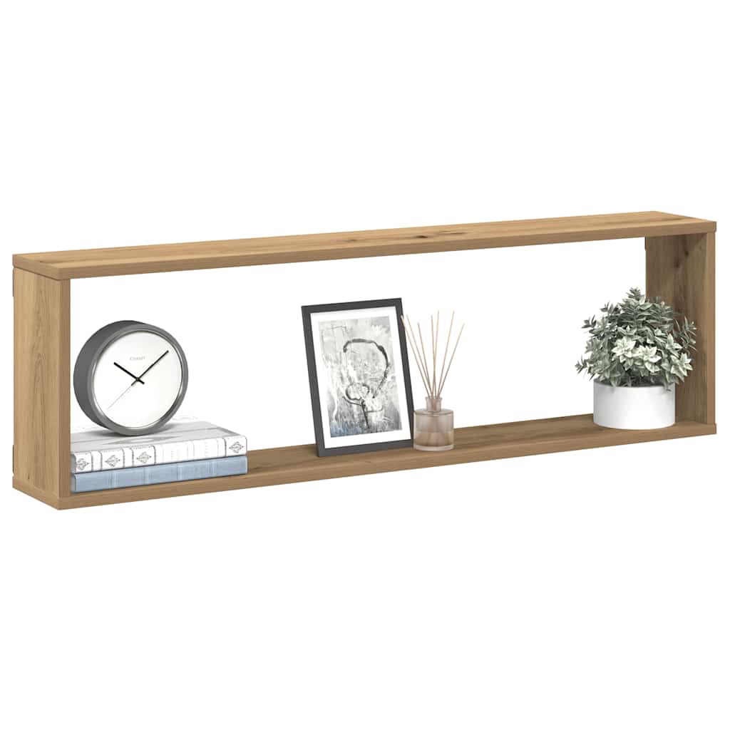 Kuubikukujulised riiulid 4 tk käsitöötamm 100x15x30cm tehispuit