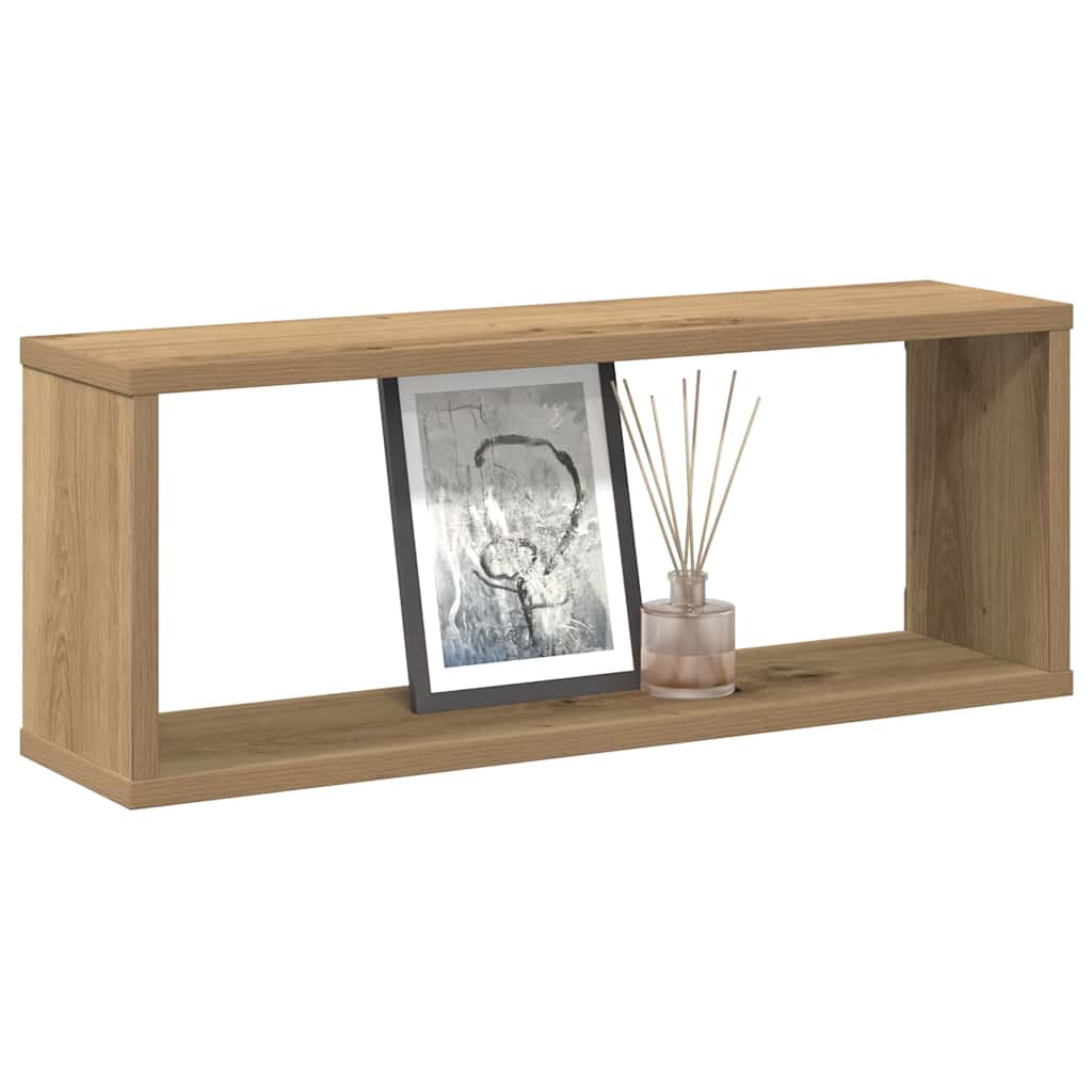 Seinakuubikuriiulid 2 tk Artisan Oak 60x15x23cm Engineered Wood