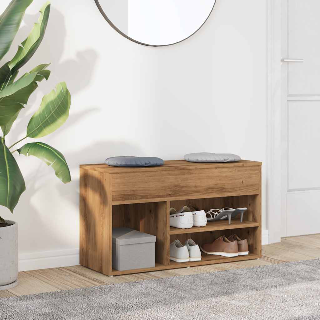 Kingapink Artisan Oak 80x30x45 cm Engineered Wood