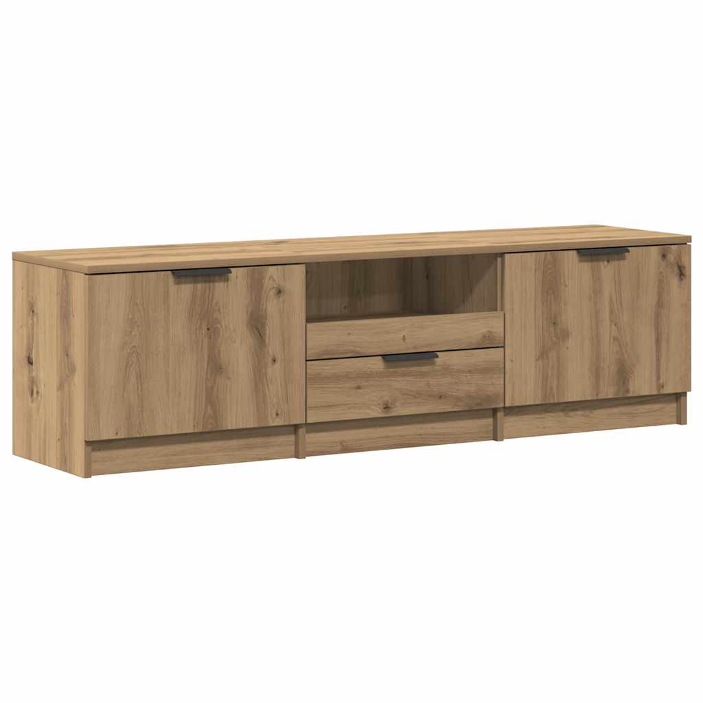 Televiisorikapp, käsitööna valminud tamm, 140 x 35 x 40 cm, töödeldud puit