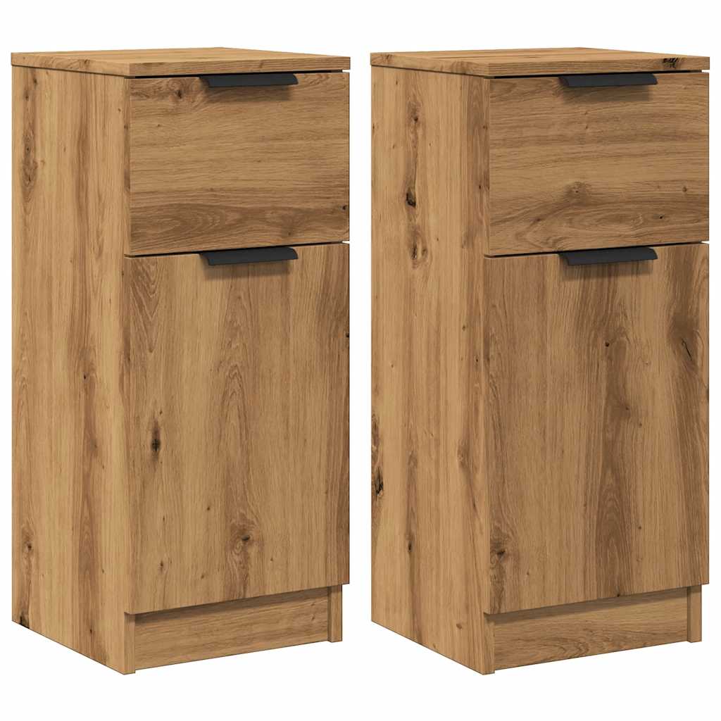 Puhvetkapid 2 tk Artisan Oak 30x30x70 cm Engineered Wood