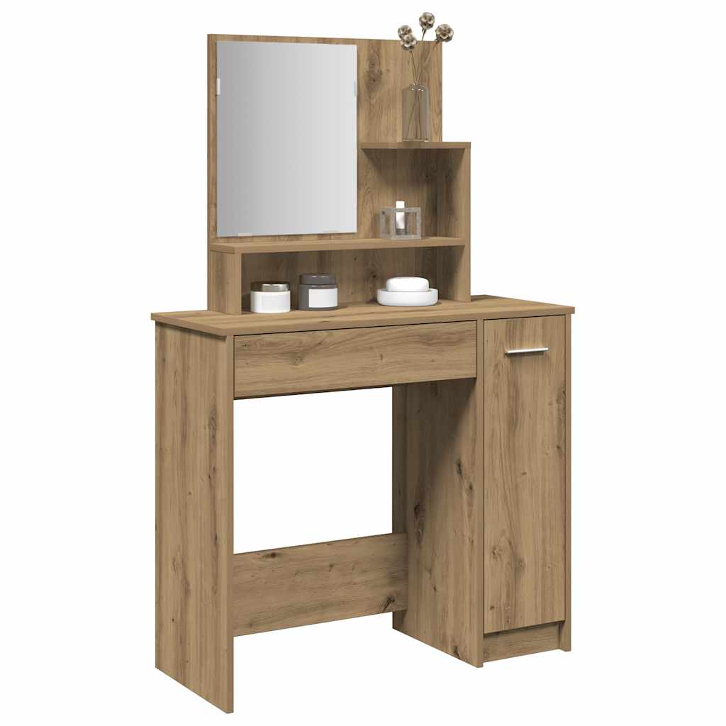 Peegliga tualettlaud Artisan tamm 86,5x35x136 cm