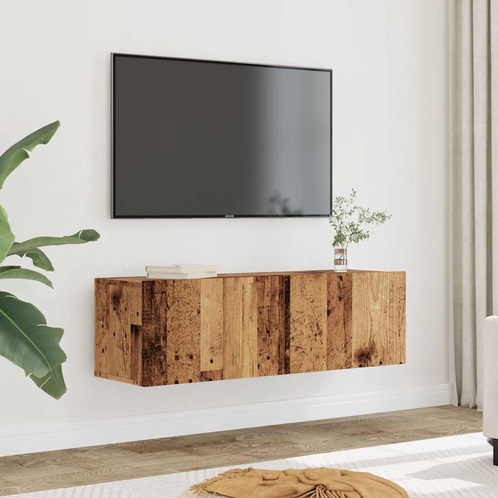 Seinale kinnitatavad telerikapid 2 tk, vana puit, 100x30x30 cm