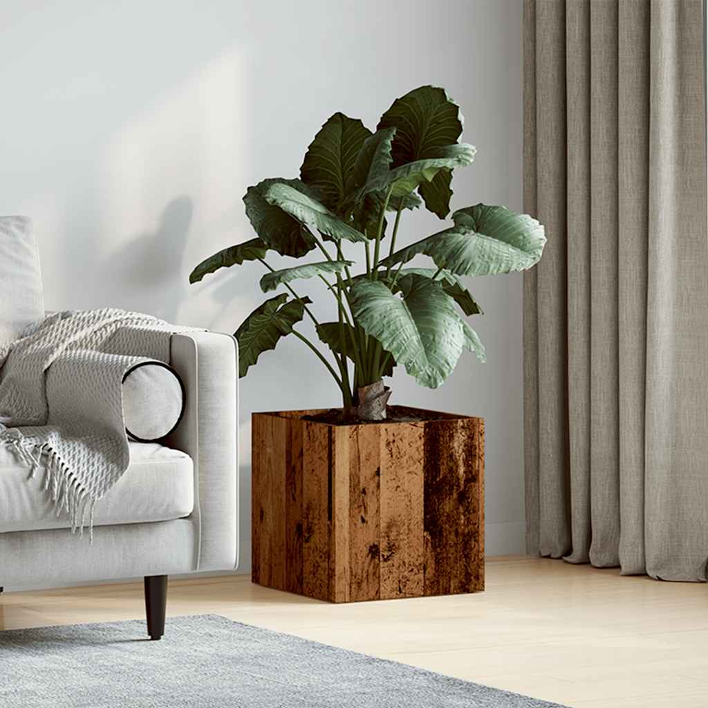 Istutuskast Vana puit 40x40x40 cm Engineered Wood