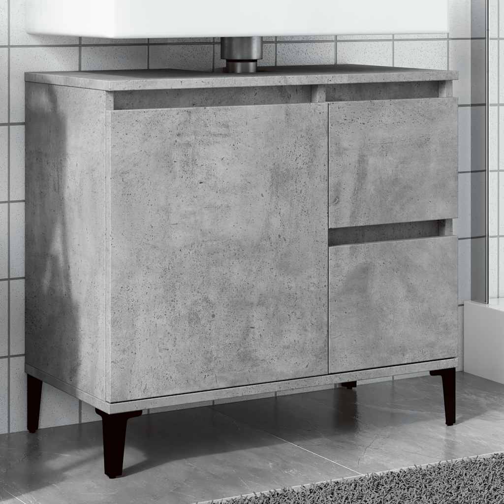 Valamukapp Betoonhall 65x33x60 cm Engineered Wood