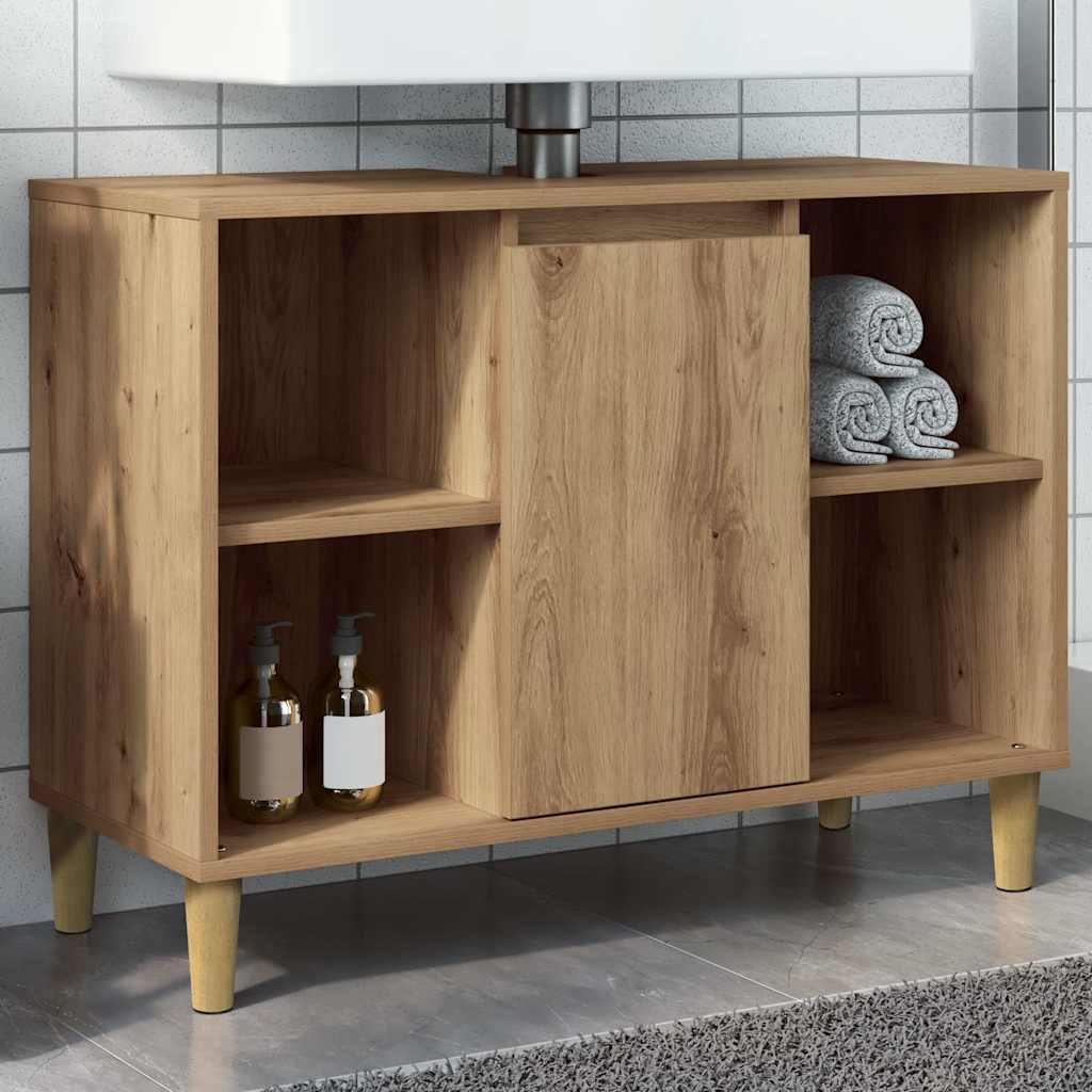 Vannitoakapp, käsitöötamm, 80 x 33 x 60 cm, tehispuit