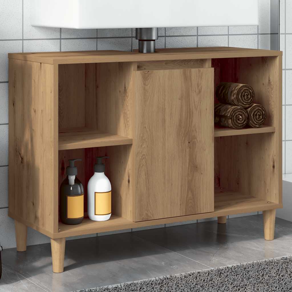 Vannitoakapp, käsitöötamm, 80 x 33 x 60 cm, tehispuit