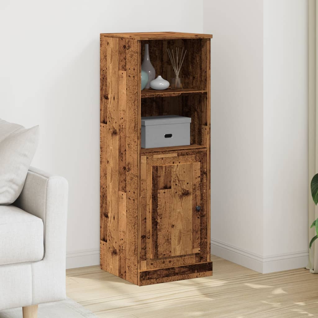 Kõrge kapp, vana puit, 36 x 35,5 x 103,5 cm, tehispuit