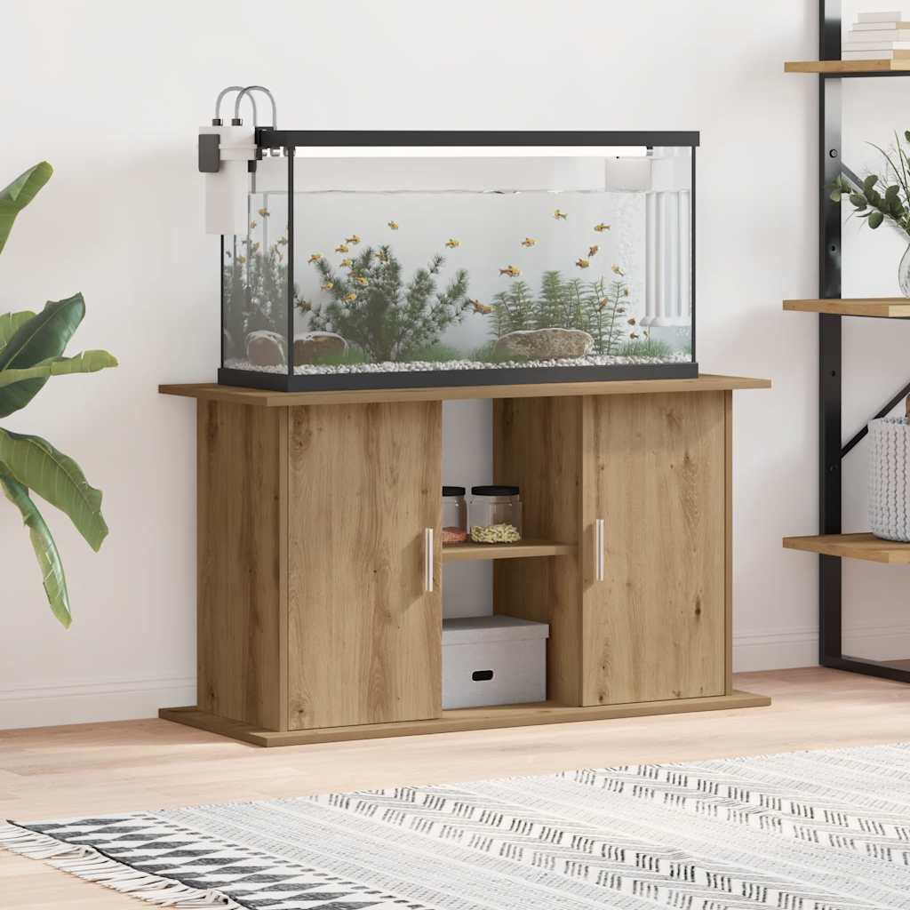 Akvaariumialus, käsitööna valminud tamm, 101 x 41 x 58 cm, töödeldud puit