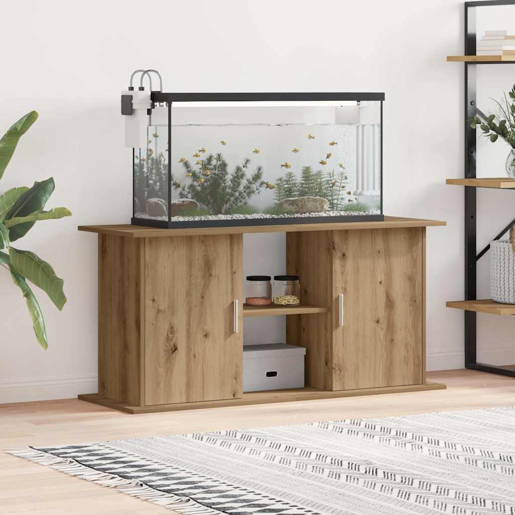 Akvaariumialus, käsitööna valminud tamm, 121 x 41 x 58 cm, töödeldud puit