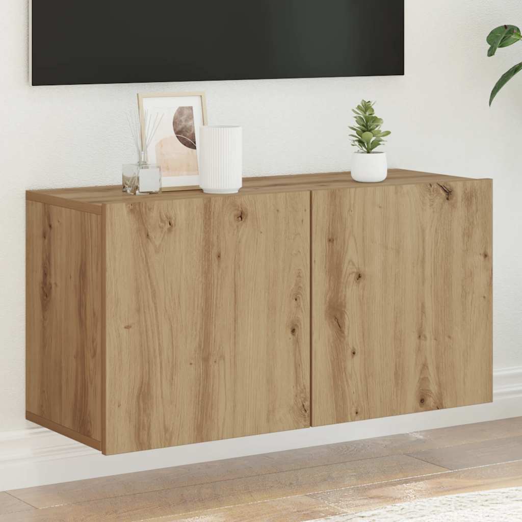 Seinale kinnitatav telerikapp, käsitöötamm, 80 x 30 x 41 cm