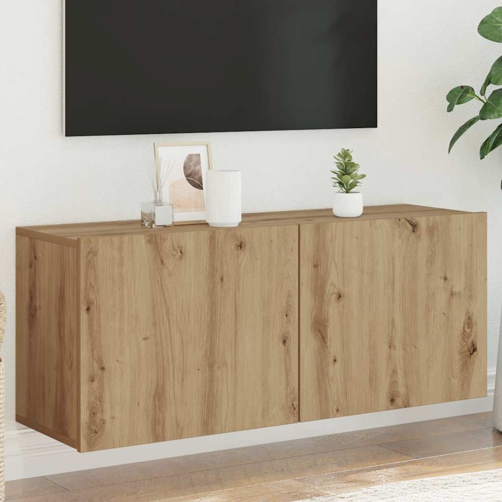Telerikapp Seinale kinnitatav Artisan Oak 100x30x41 cm