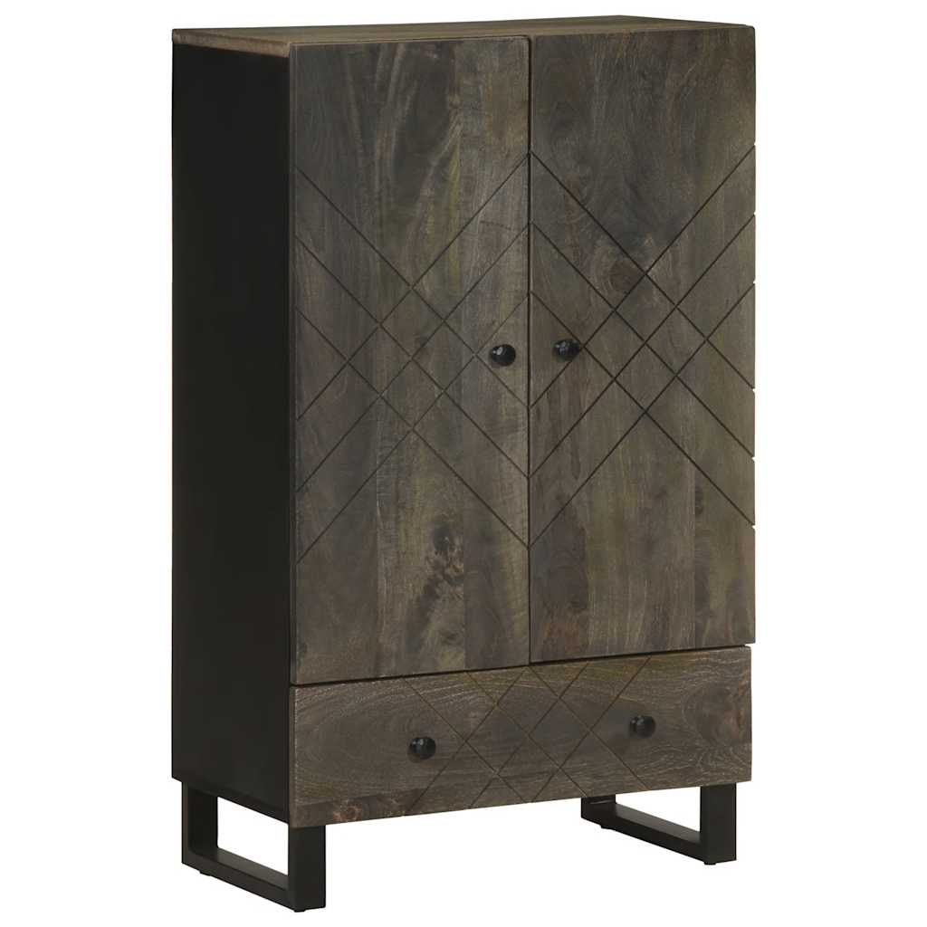 Kõrge kapp, must, 60 x 33 x 100 cm, mangopuit
