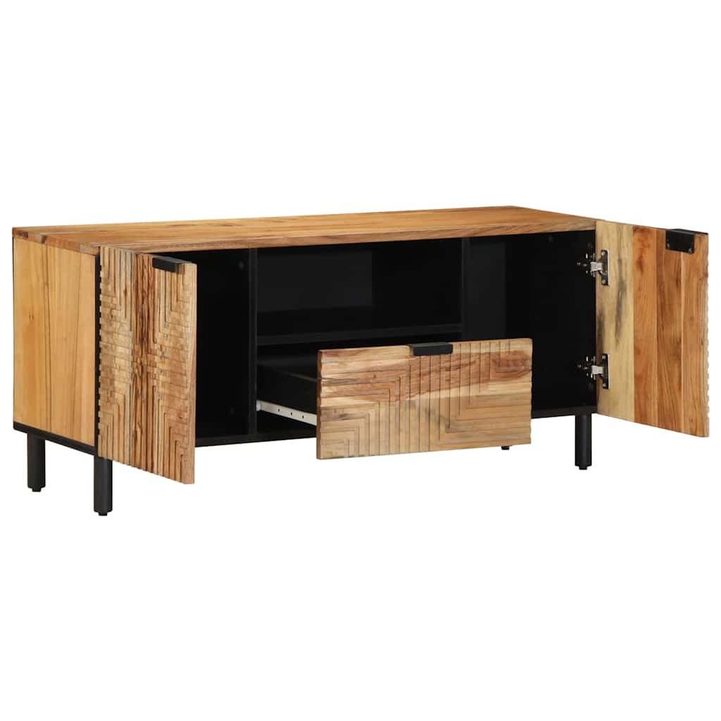 Telerikapp Solid Acacia Wood 105 x 33 x 46 cm Tugev akatsiapuu