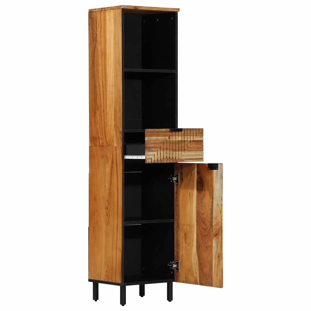 Vannitoa kapp Solid Acacia Wood 38 x 33 x 160 cm