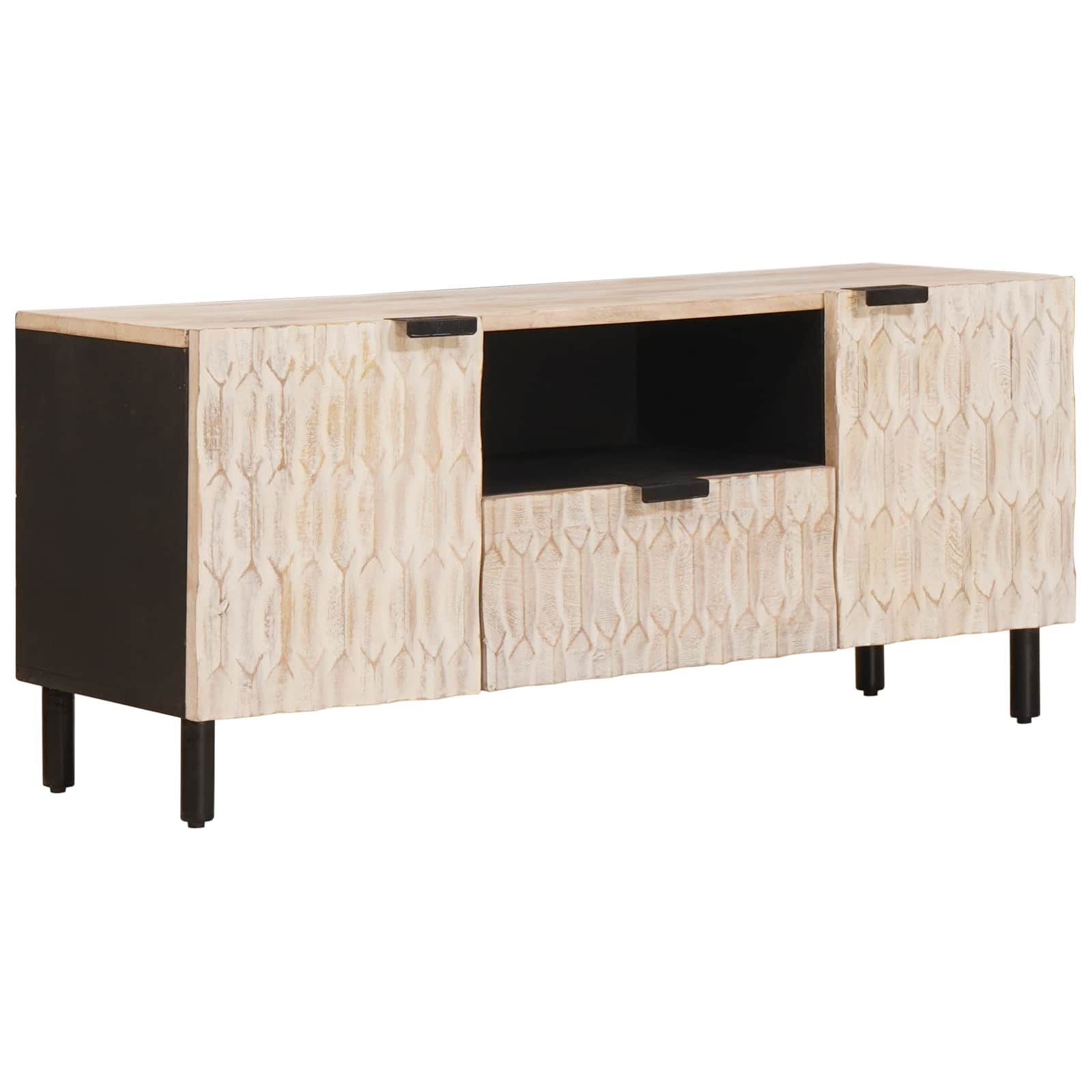 Telerikapp sahtliga Valge pesu viimistlus 105 x 33 x 46 cm