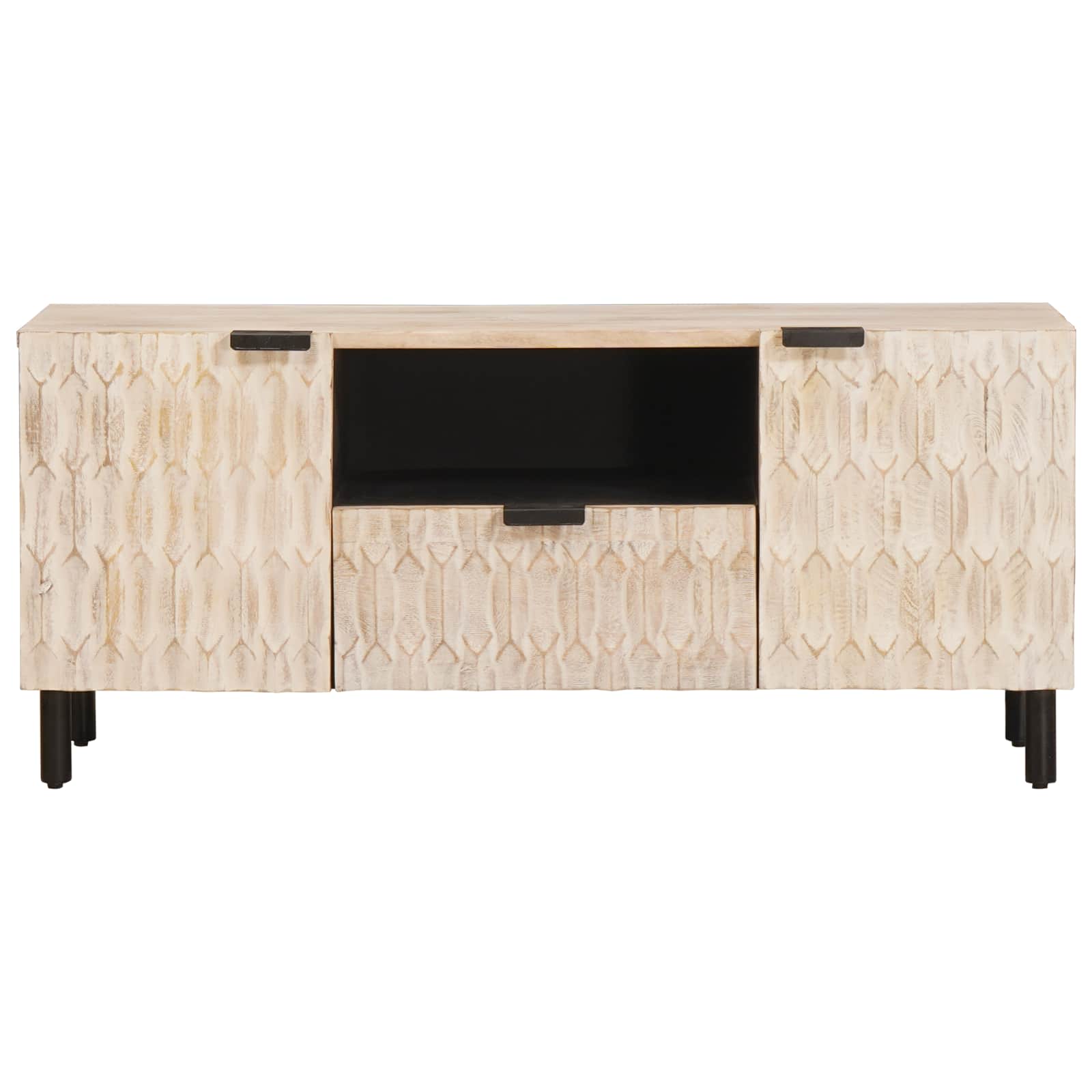 Telerikapp sahtliga Valge pesu viimistlus 105 x 33 x 46 cm