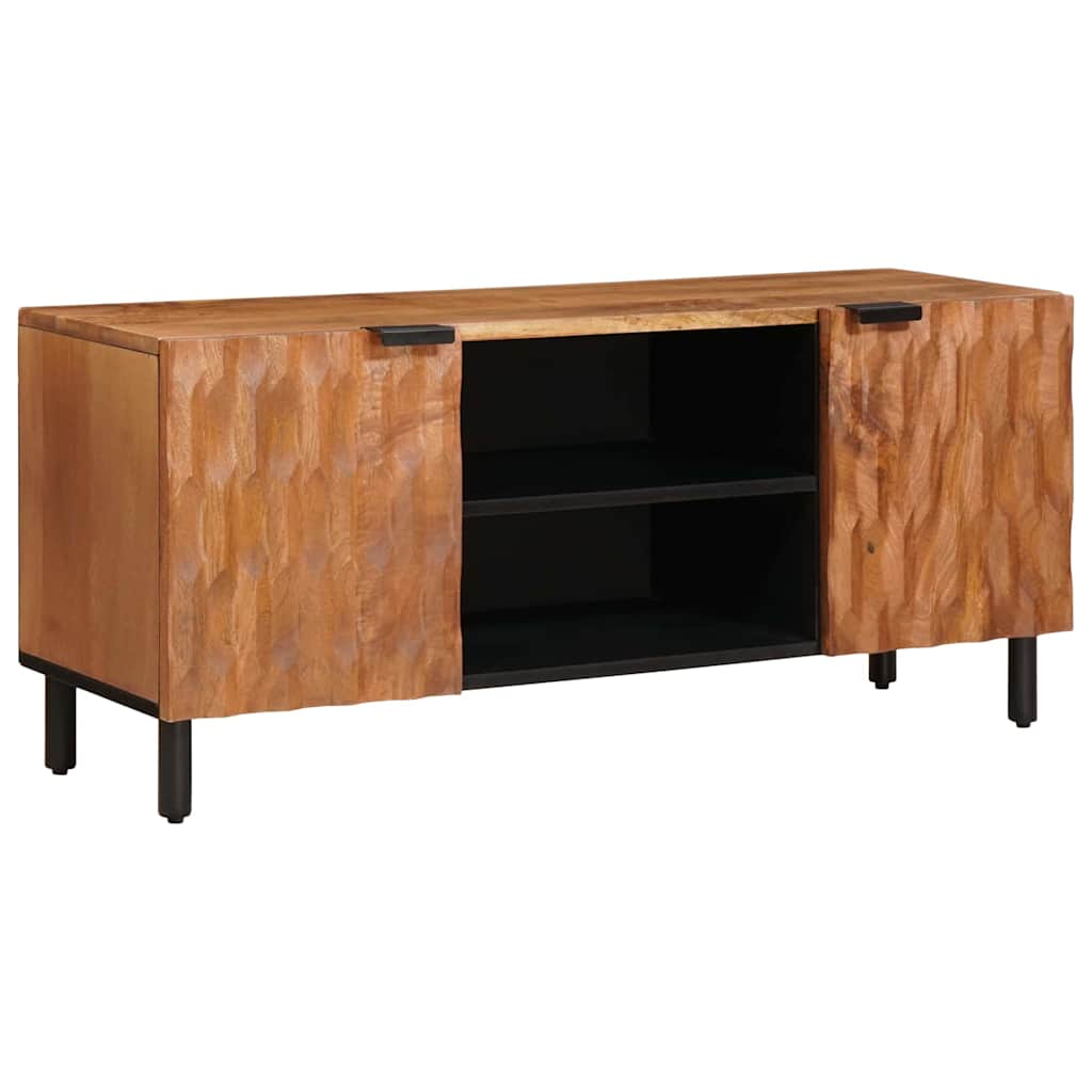 Telerikapp riiuliga Akaatsia pruun viimistlus 105 x 33 x 46 cm