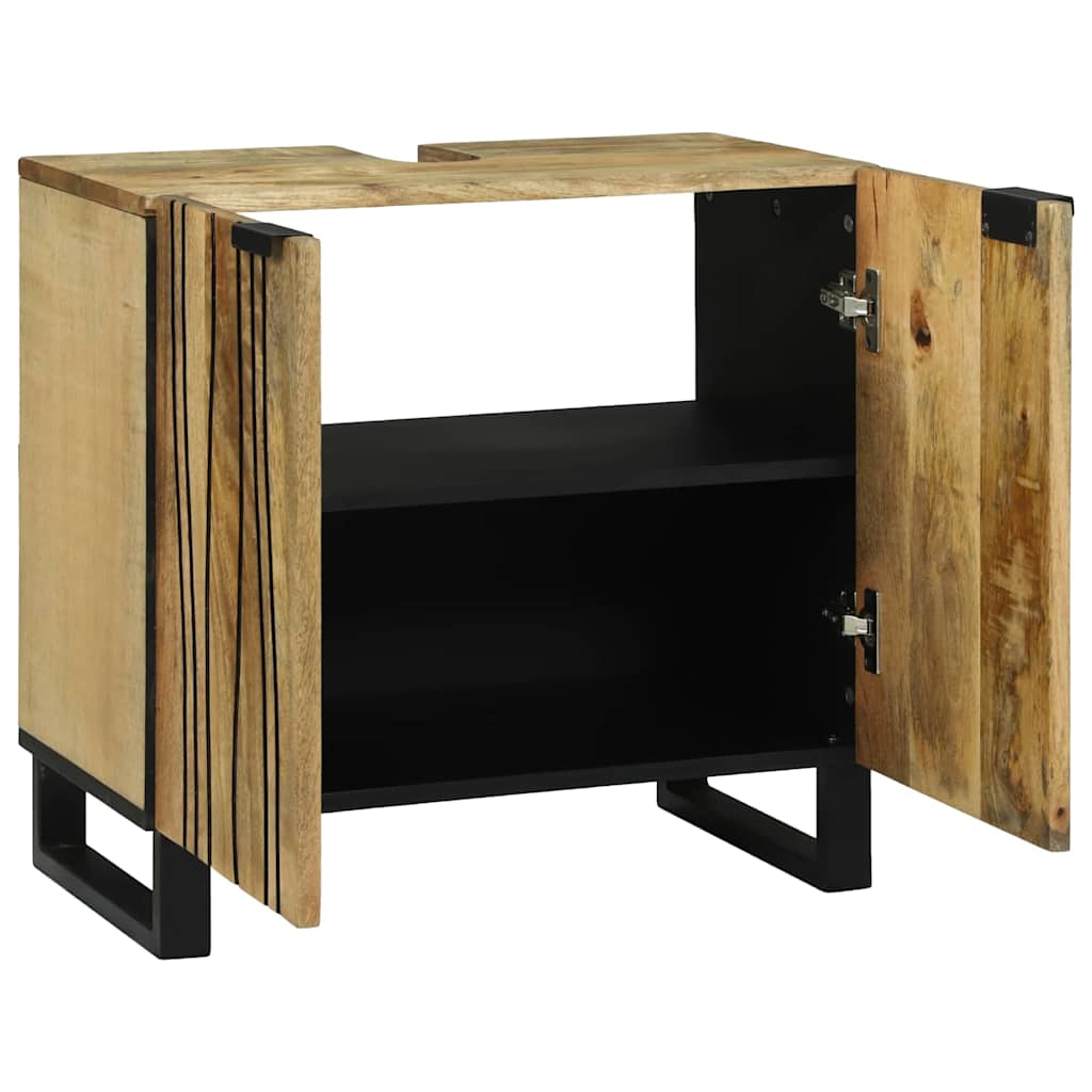 Vannitoa kraanikausi kapp Pruun 62 x 33 x 58 cm Tehispuit