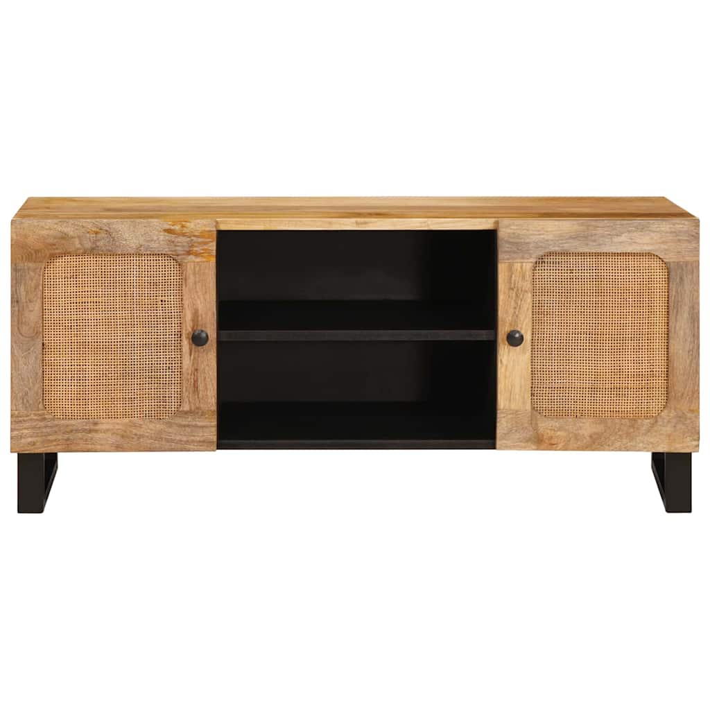 Telerikapp riiuliga Pruun 105 x 33 x 46 cm Tugev mango puu