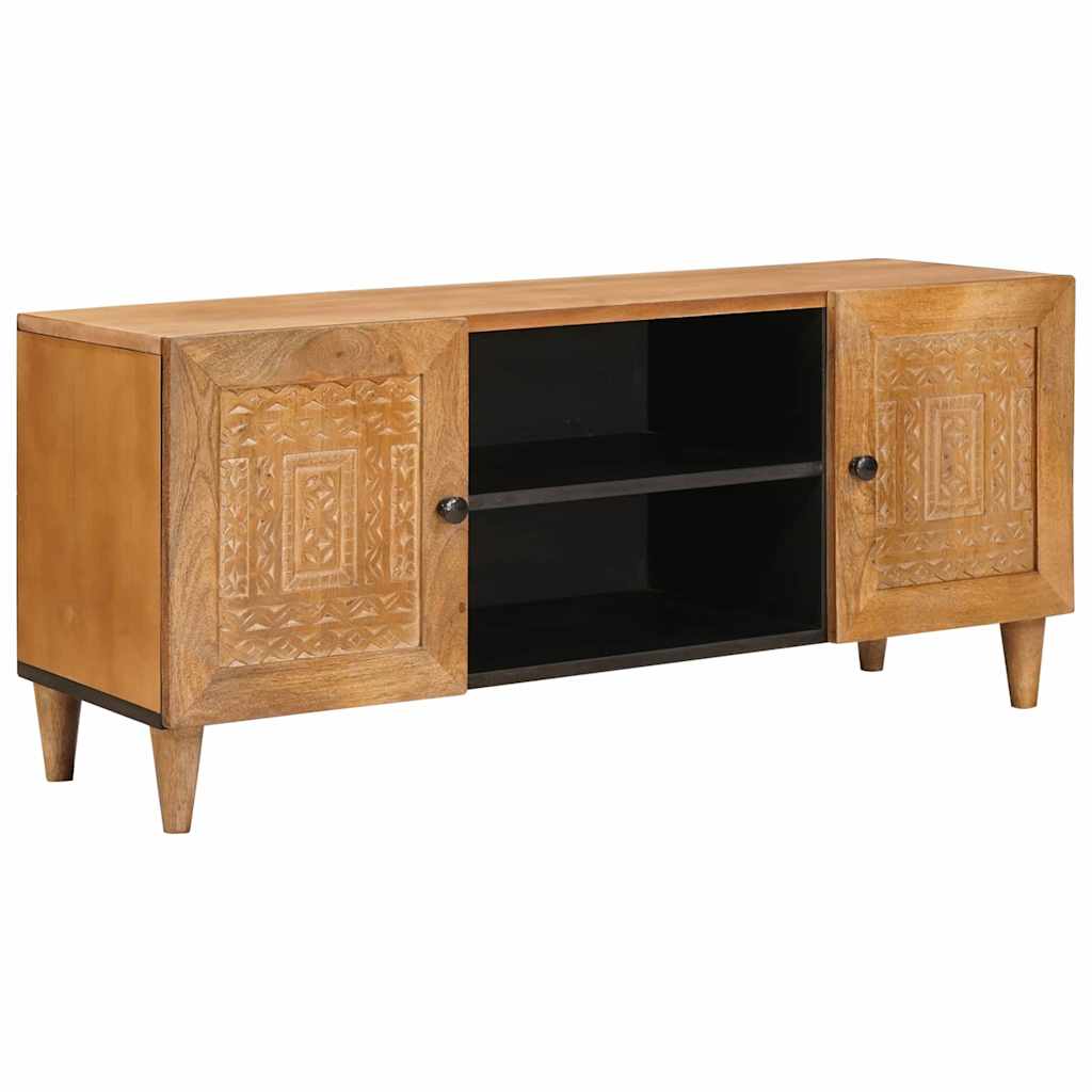 TV Üksused riiuliga Helepruun 105 x 33 x 46 cm Tugev mango puu