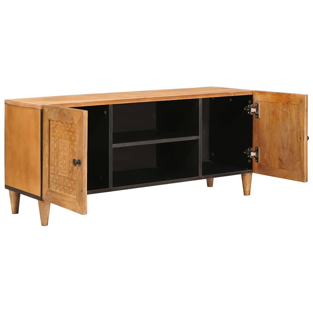 TV Üksused riiuliga Helepruun 105 x 33 x 46 cm Tugev mango puu