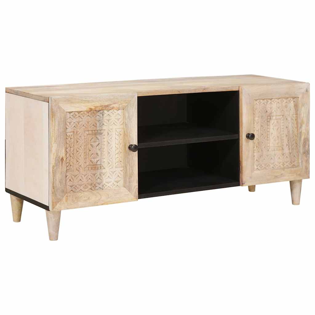 TV Üksused riiuliga uksega Valge 105 x 33 x 46 cm Tehispuit