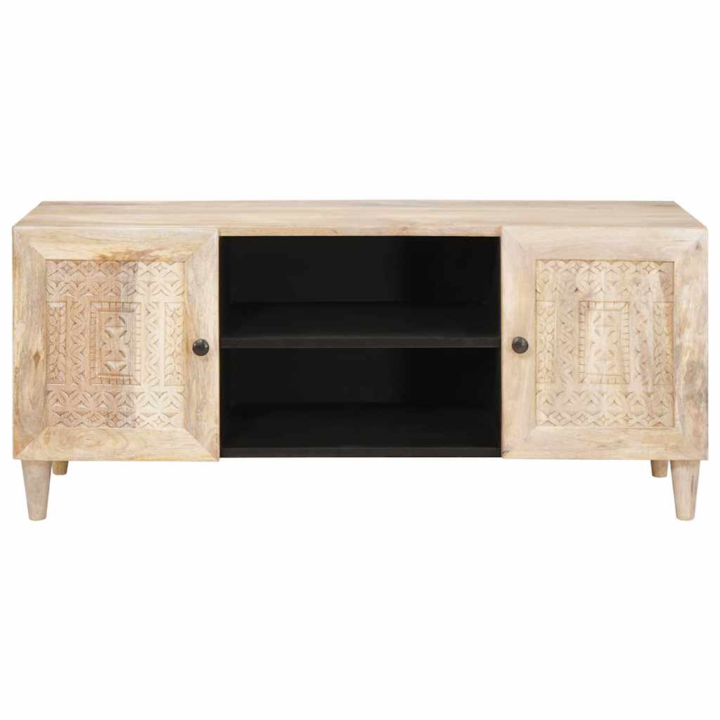 TV Üksused riiuliga uksega Valge 105 x 33 x 46 cm Tehispuit