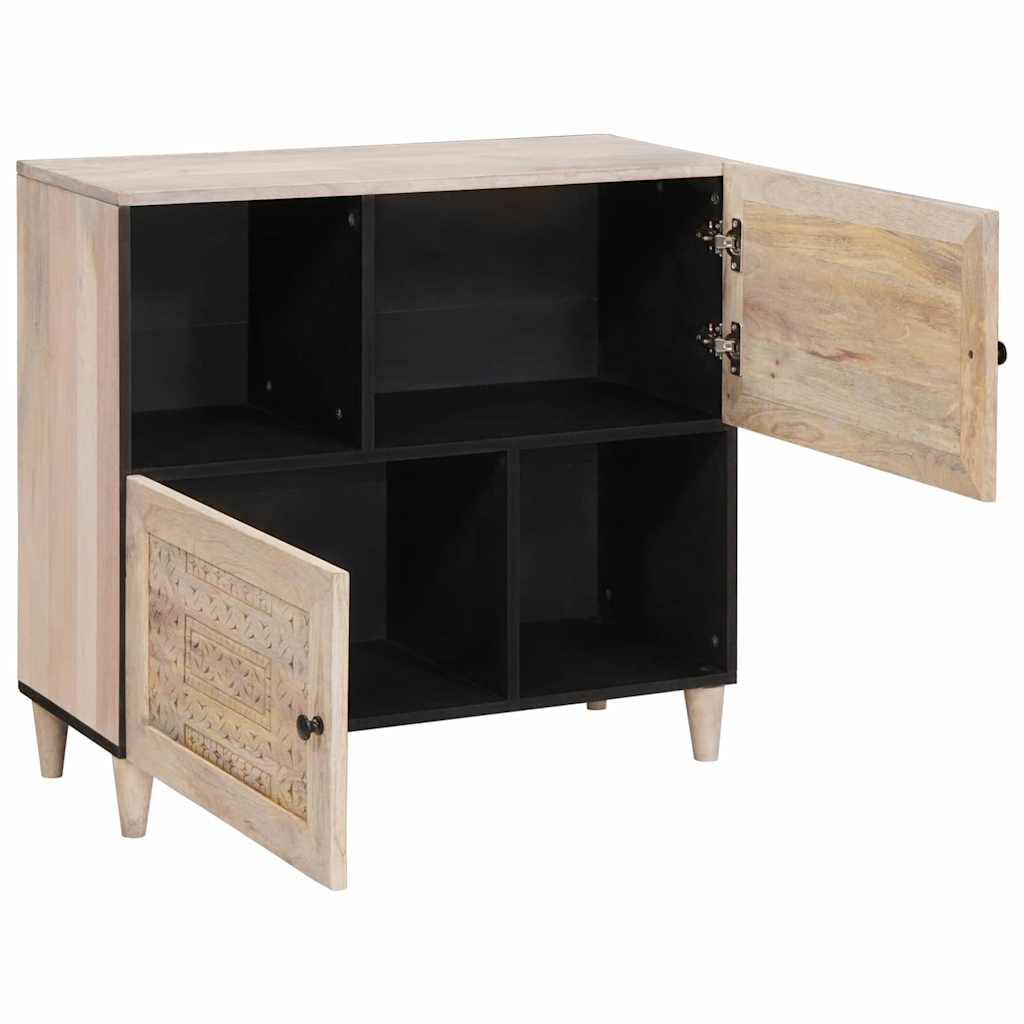 Kõide Valgendatud Valge 80 x 33 x 75 cm Tugev mango puu