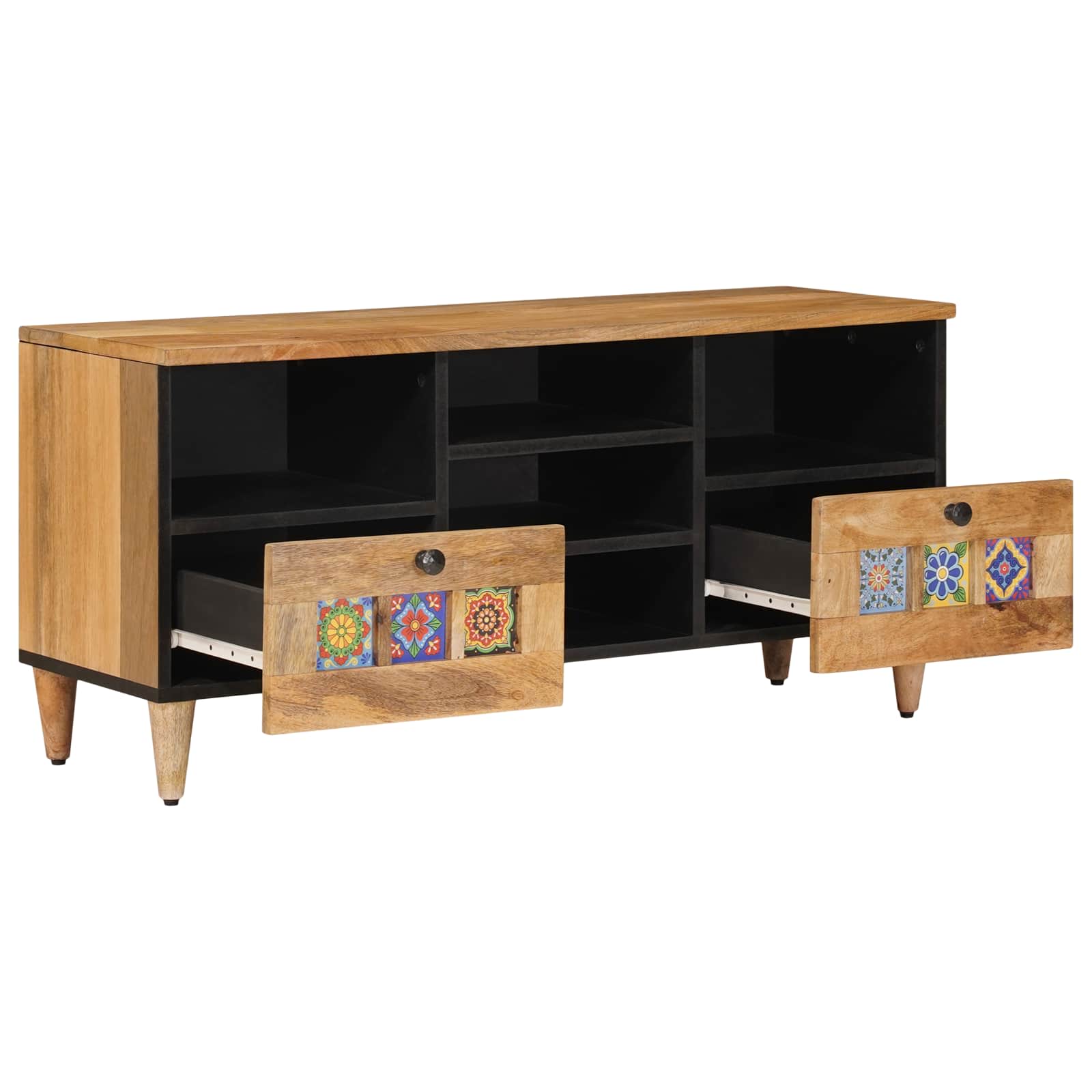 Telerikapp sahtliga Neutraalne 100 x 33 x 46 cm Tugev mango puu
