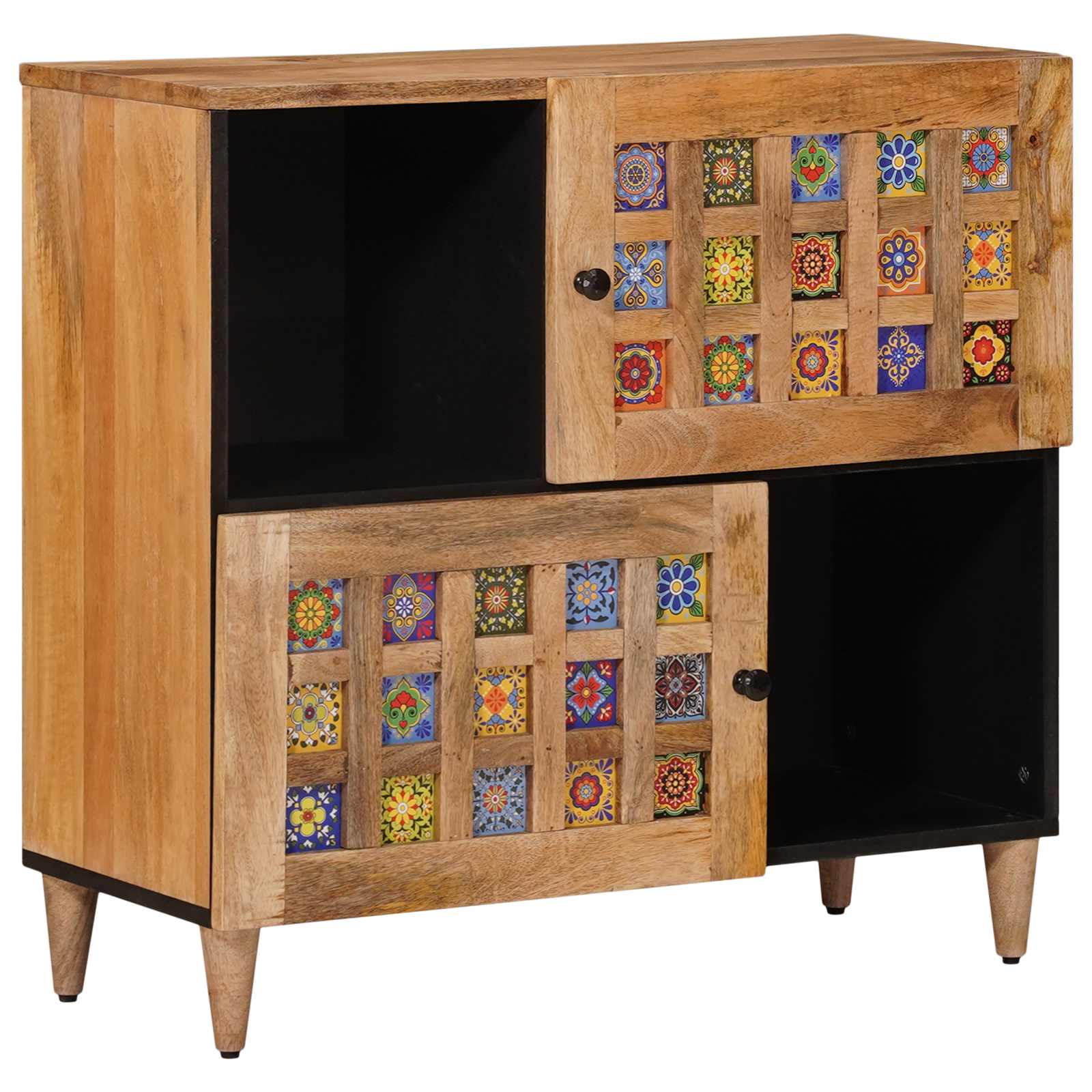 Kõide ladustamisega Neutraalne 80 x 33 x 75 cm Tugev mango puu