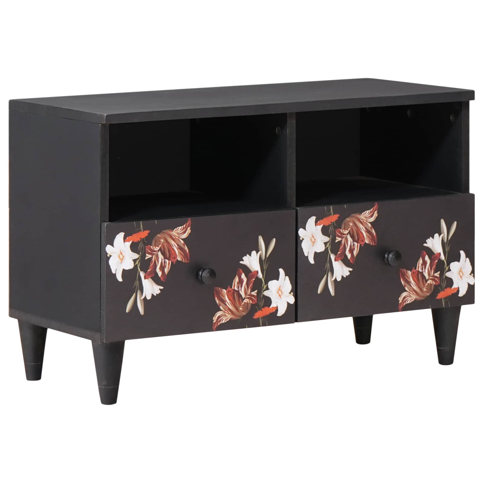 Ladustamiskapid Mitmevärviline 70 x 33 x 46 cm Tugev mango puu