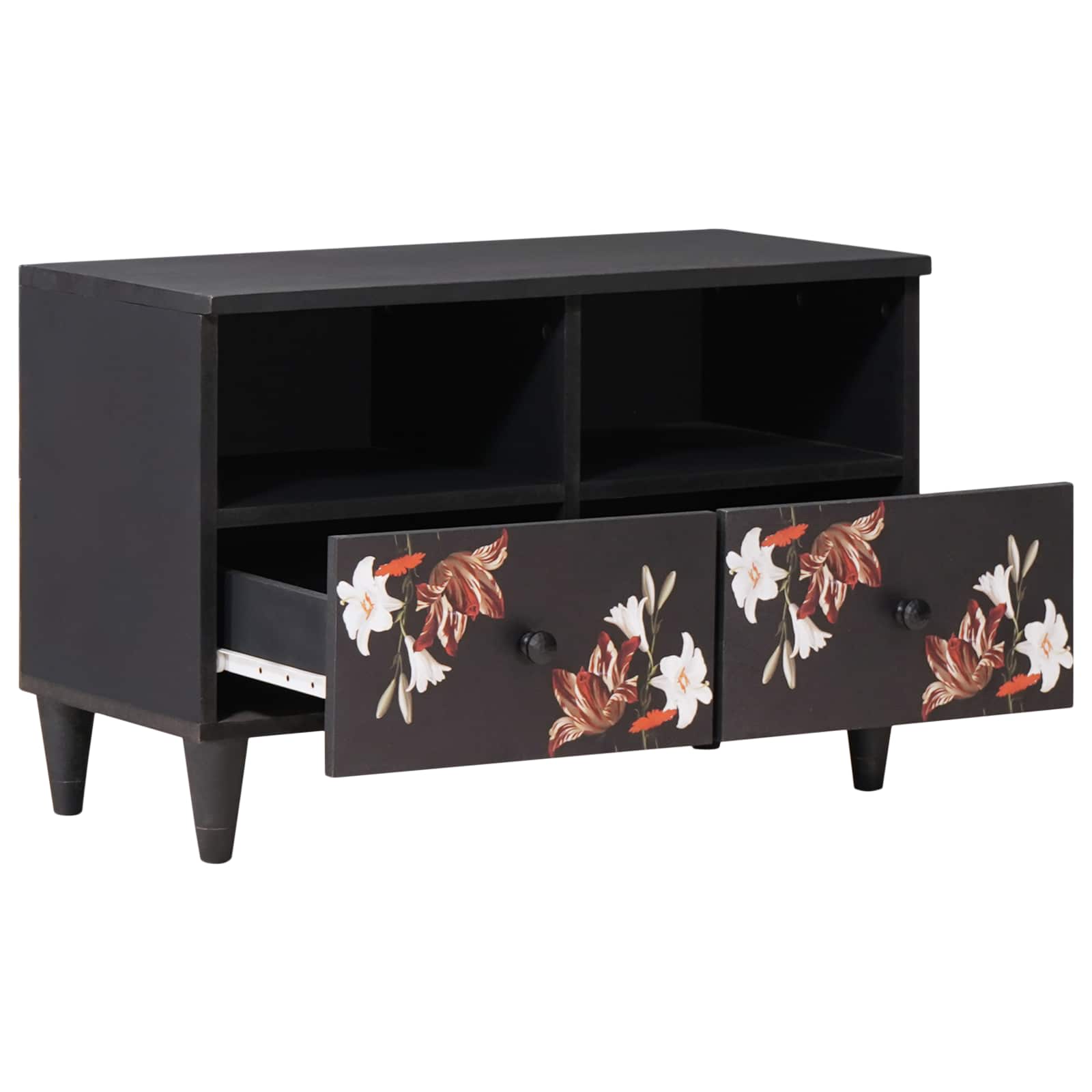 Ladustamiskapid Mitmevärviline 70 x 33 x 46 cm Tugev mango puu