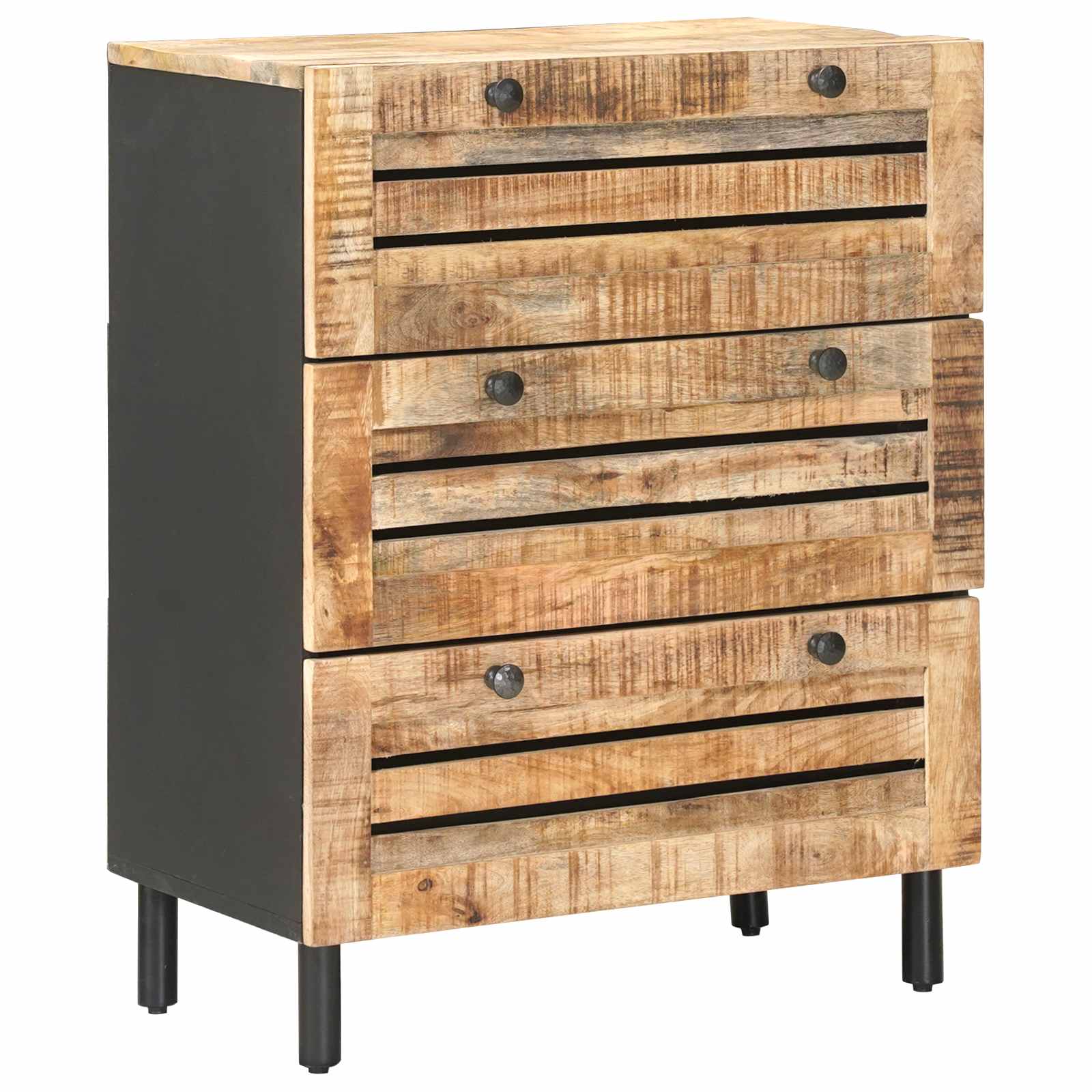Ladustamiskapid 60 x 33 x 75 cm Tugev mango puu Naturaalne