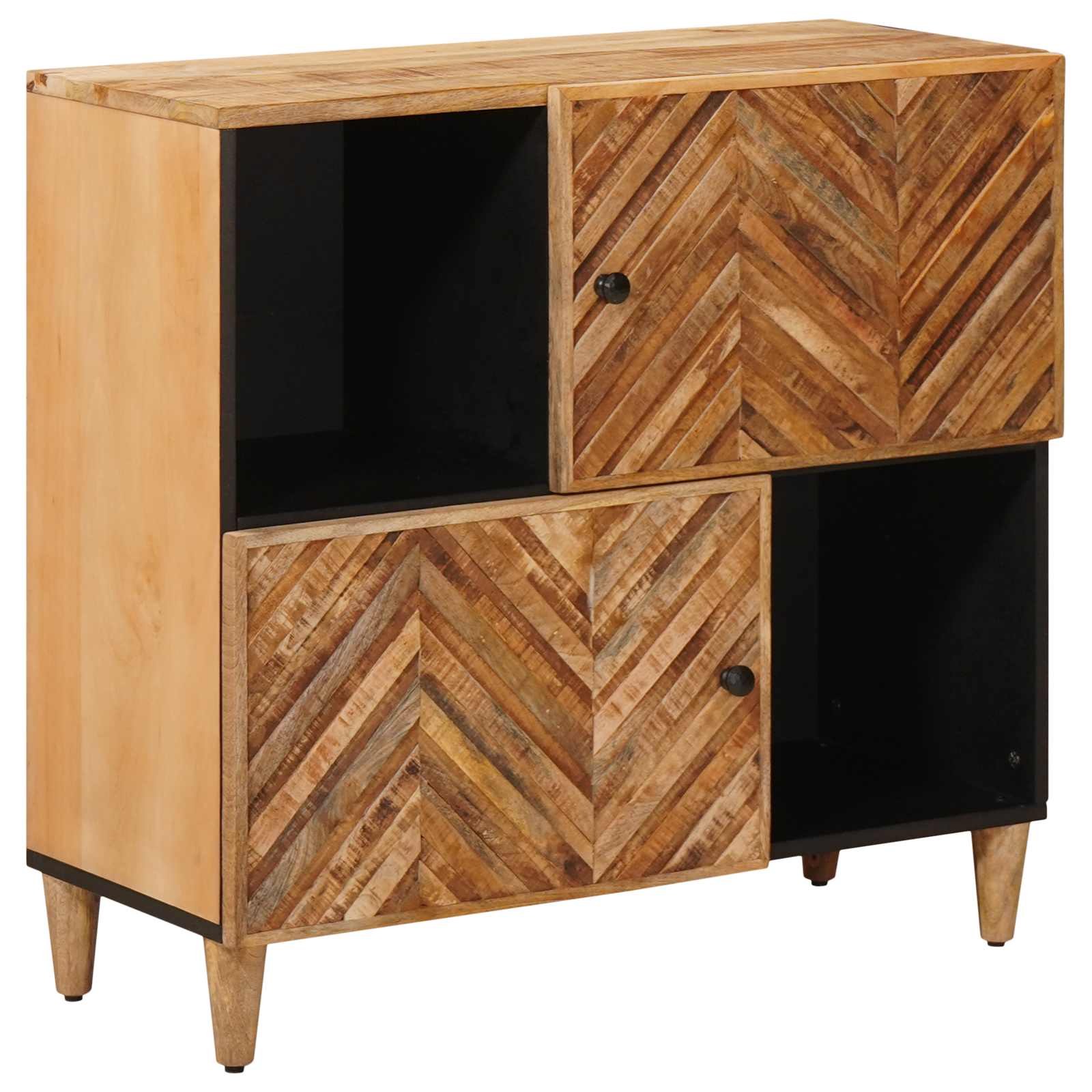 Ladustamiskapid Pruun 80 x 33,5 x 75 cm Tugev mango puu