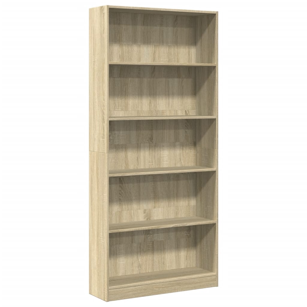 Raamaturiiul Sonoma tamm 80 x 24 x 176 cm töödeldud puit