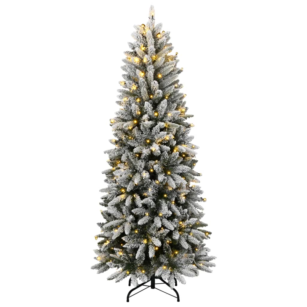 Kunstkuusk 300 LEDi ja lumiste okstega, 180 cm