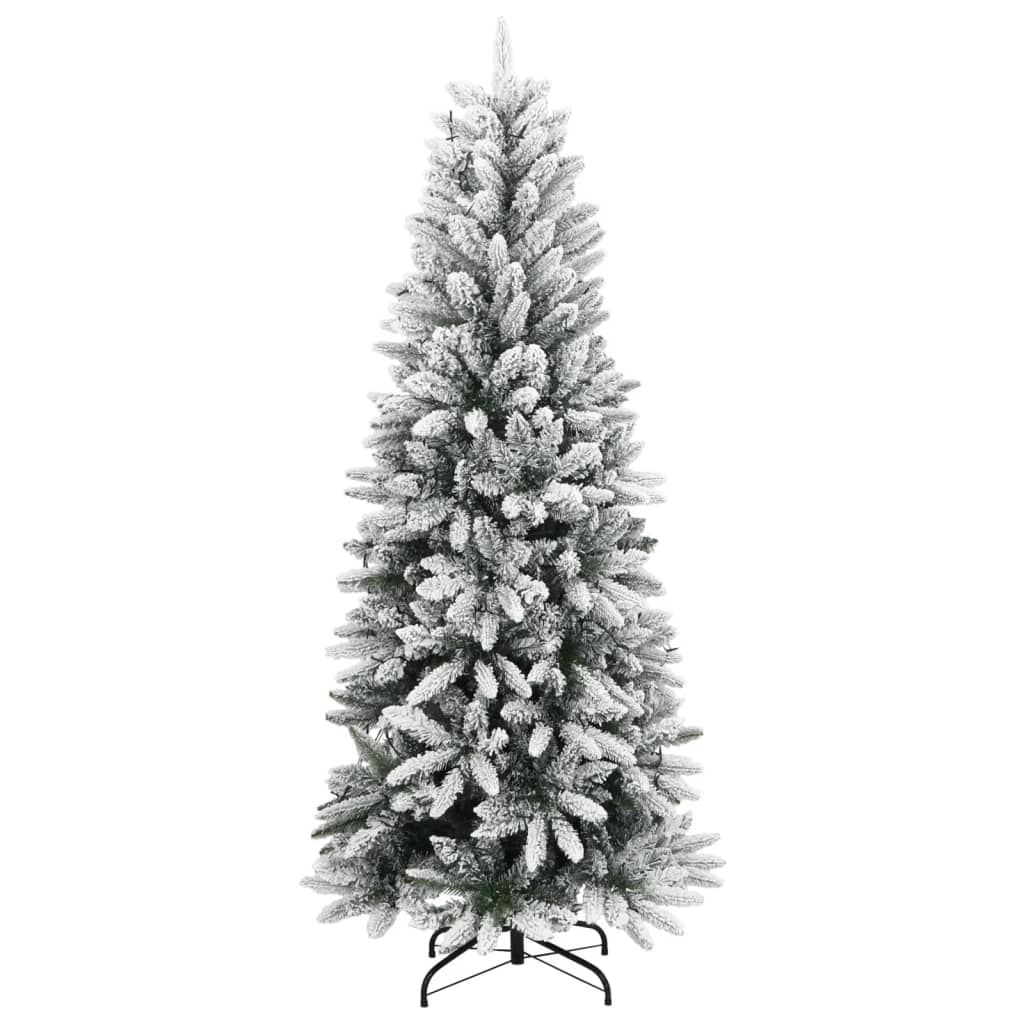 Kunstkuusk 300 LEDi ja lumiste okstega, 210 cm