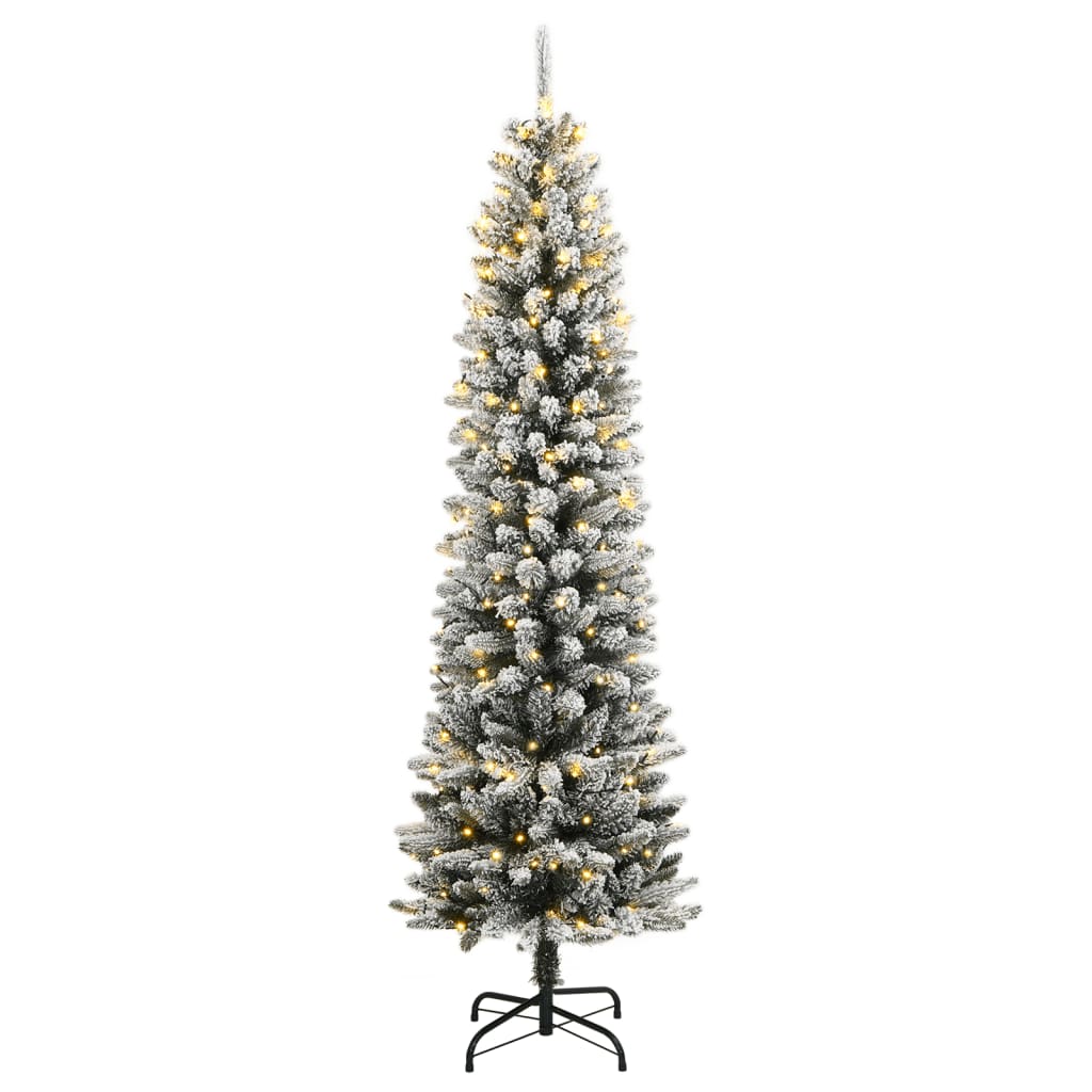 Kunstkuusk 300 LEDi ja lumiste okstega, 180 cm