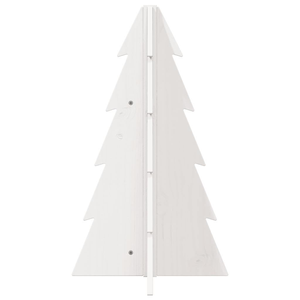 Puidust jõulupuu kaunistuseks, valge, 69,5 cm, männipuit