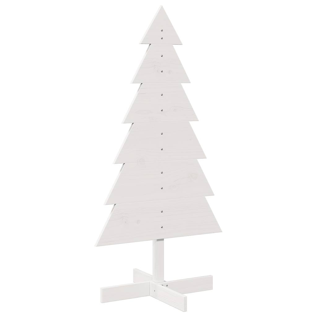 Puidust jõulupuu kaunistuseks, valge, 120 cm, männipuit
