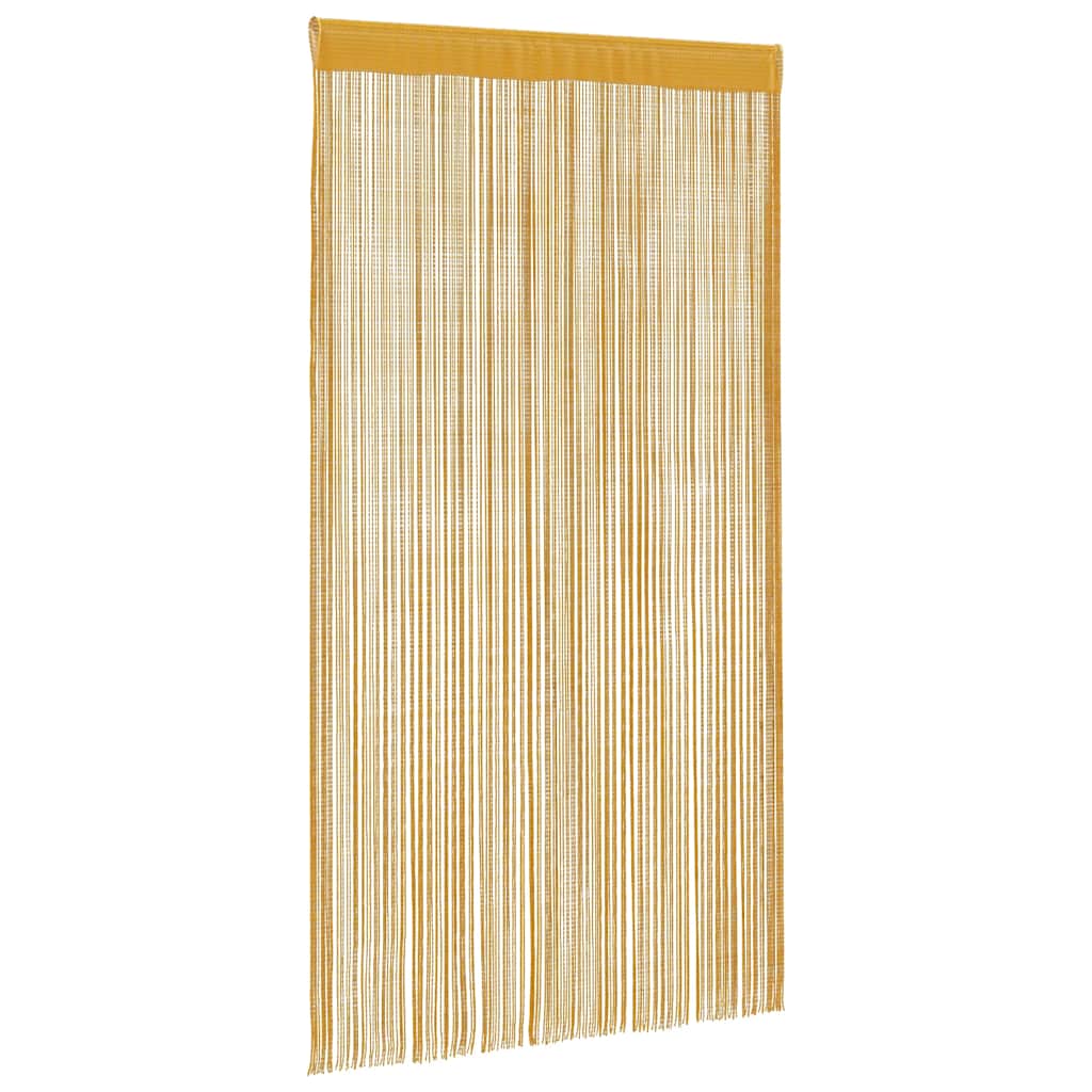 Nöörkardinad 2 tk kuldsed 100 x 250 cm