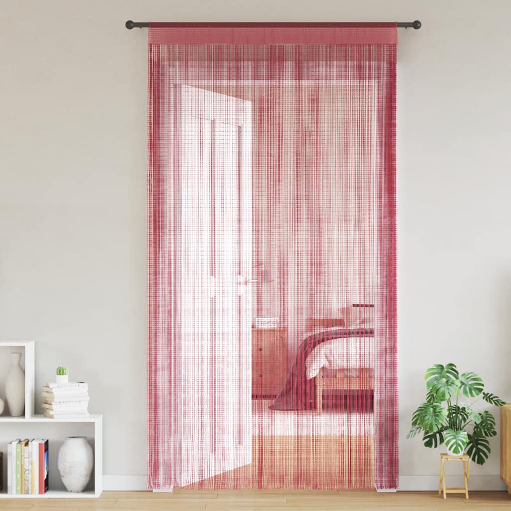 Nöörkardinad 2 tk, roosa, 140x250 cm