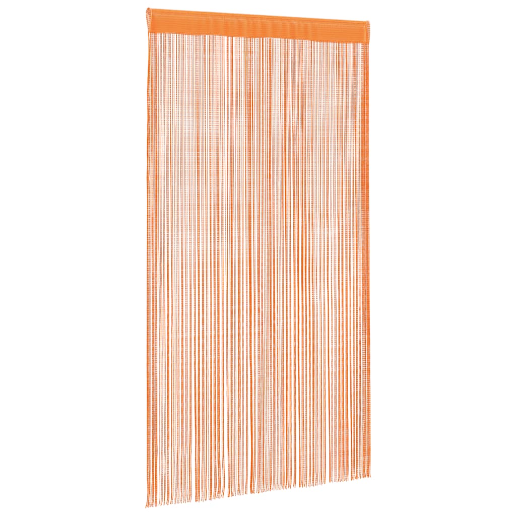 Nöörkardinad 2 tk, oranž, 140x250 cm